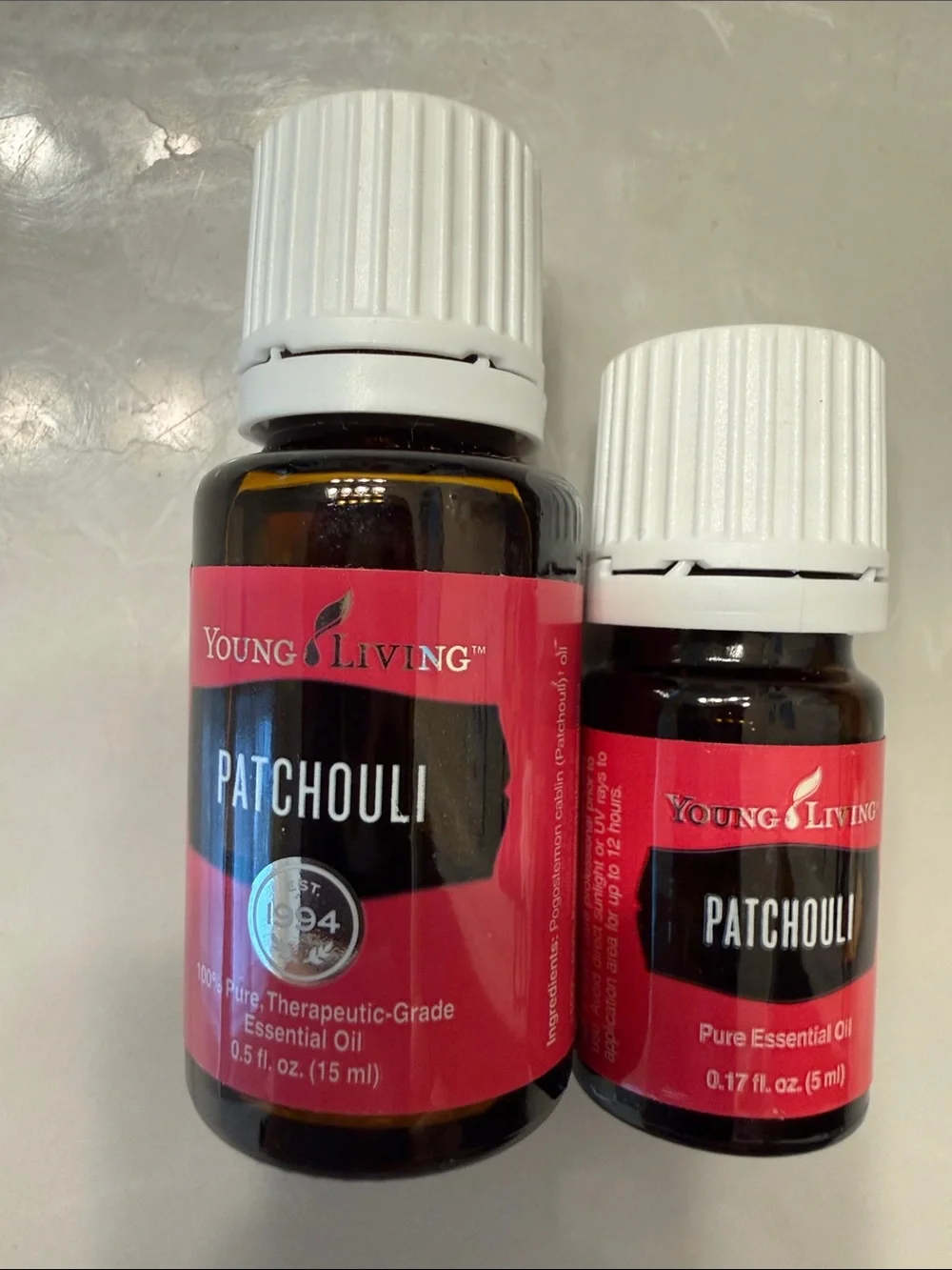 Young Living Patchouli Essential Oil - 15ml & bonus 5ml, YES two bottles!